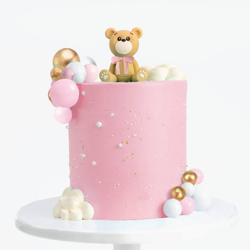 Order Cute N Lovely Teddy Bear Cake Online, Price Rs.3945 | FlowerAura